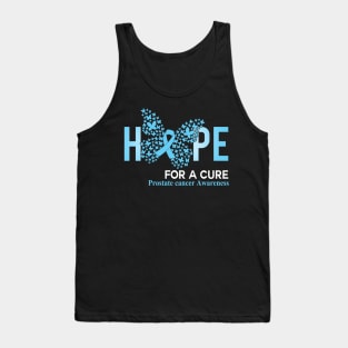 Hope For A Cure Butterfly Gift Prostate cancer 2 Tank Top